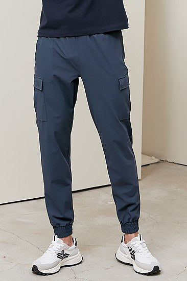 Comfortable Cargo Jogger Pants_Windy Dark Gray