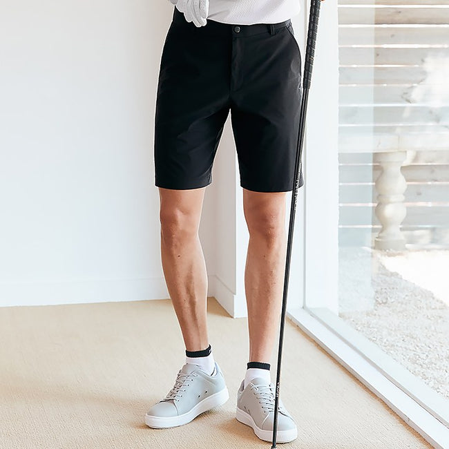 Elastic Golf Shorts_Black