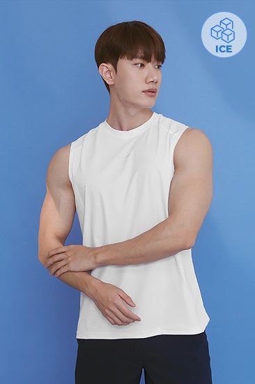 High Cooling Tech Sleeveless_Cold White
