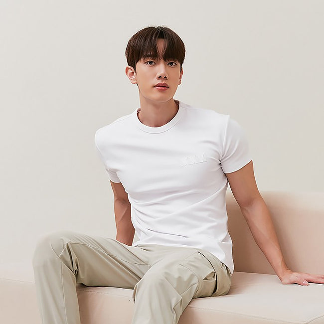 Muscle Fit Dual Short Sleeve_City White