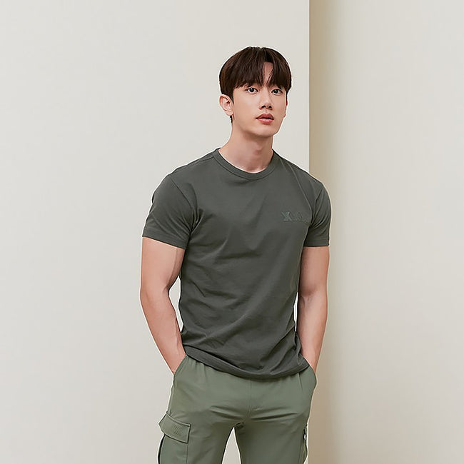Muscle Fit Dual Short Sleeve_City Khaki