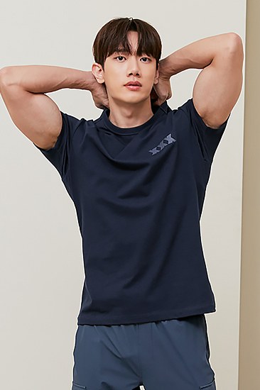 Muscle Fit Dual Short Sleeve_City Navy